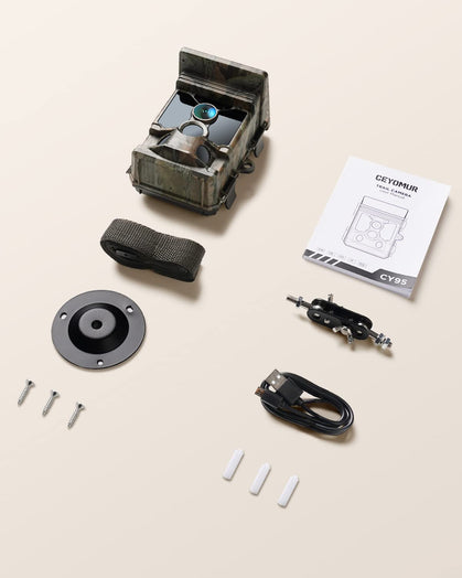 CY95 Full HD 4K 40MP Caméra de chasse Wi-Fi avec carte SD