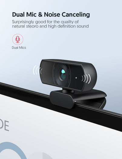 Victure SC30 1080P Webcam avec deux microphones