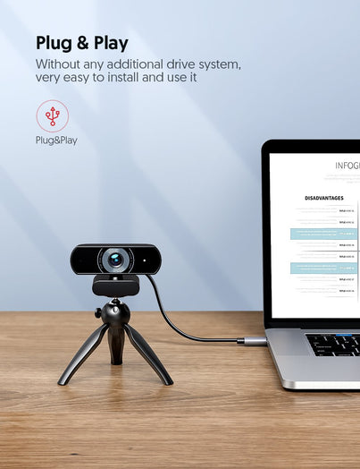 Victure SC30 1080P Webcam avec deux microphones